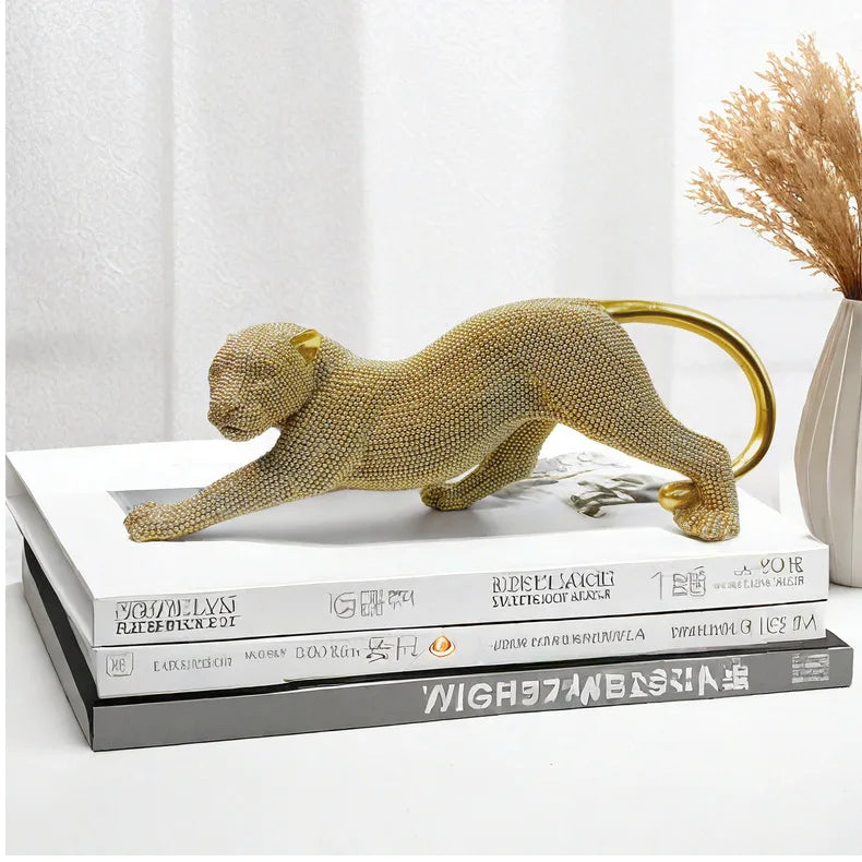 dekoheldin - Skulptur Leopard Shine