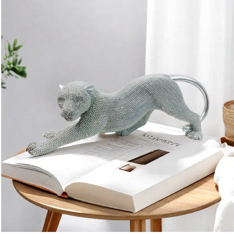 dekoheldin - Skulptur Leopard Shine