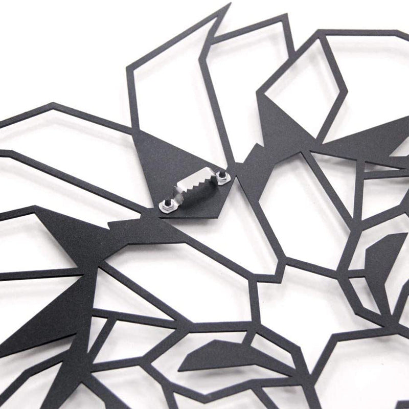 dekoheldin - Wanddekoration Metall Black Lion