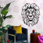 dekoheldin - Wanddekoration Metall Black Lion