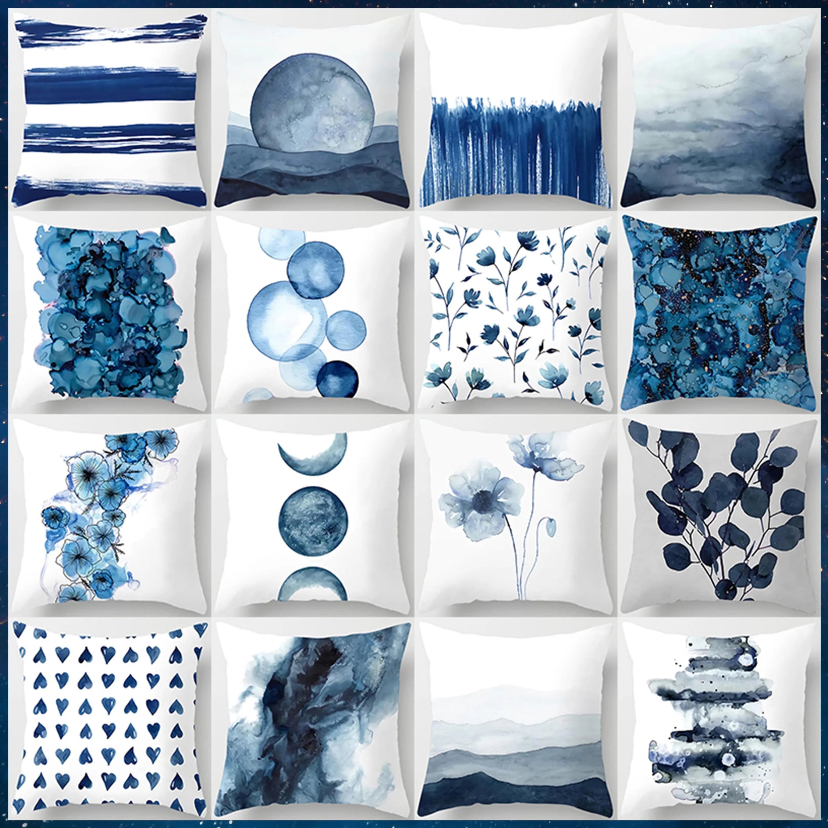 dekoheldin - Couchpotato Kissenbezug Blue Elegance