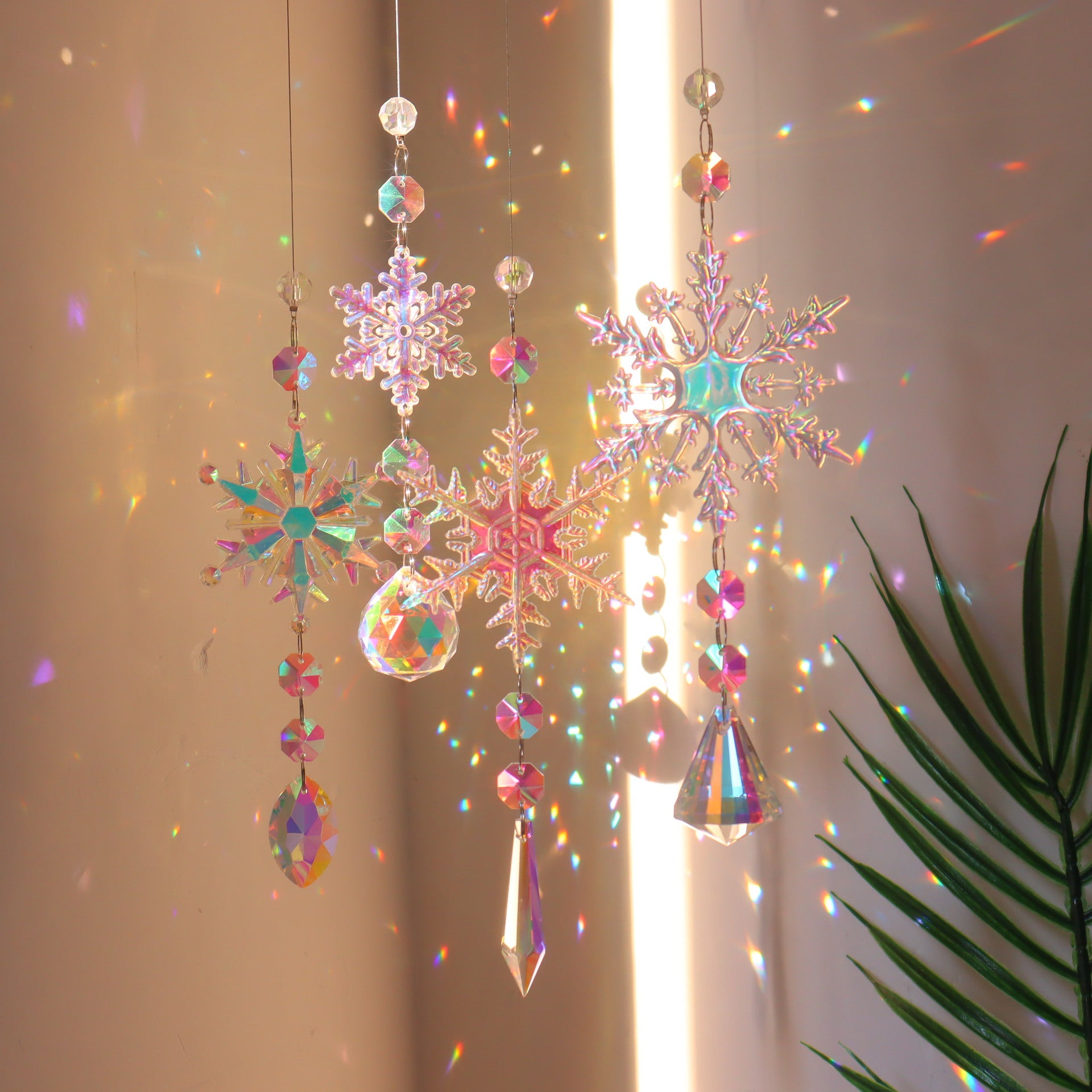 dekoheldin - Wanddekoration Snowflake Sonnenfänger