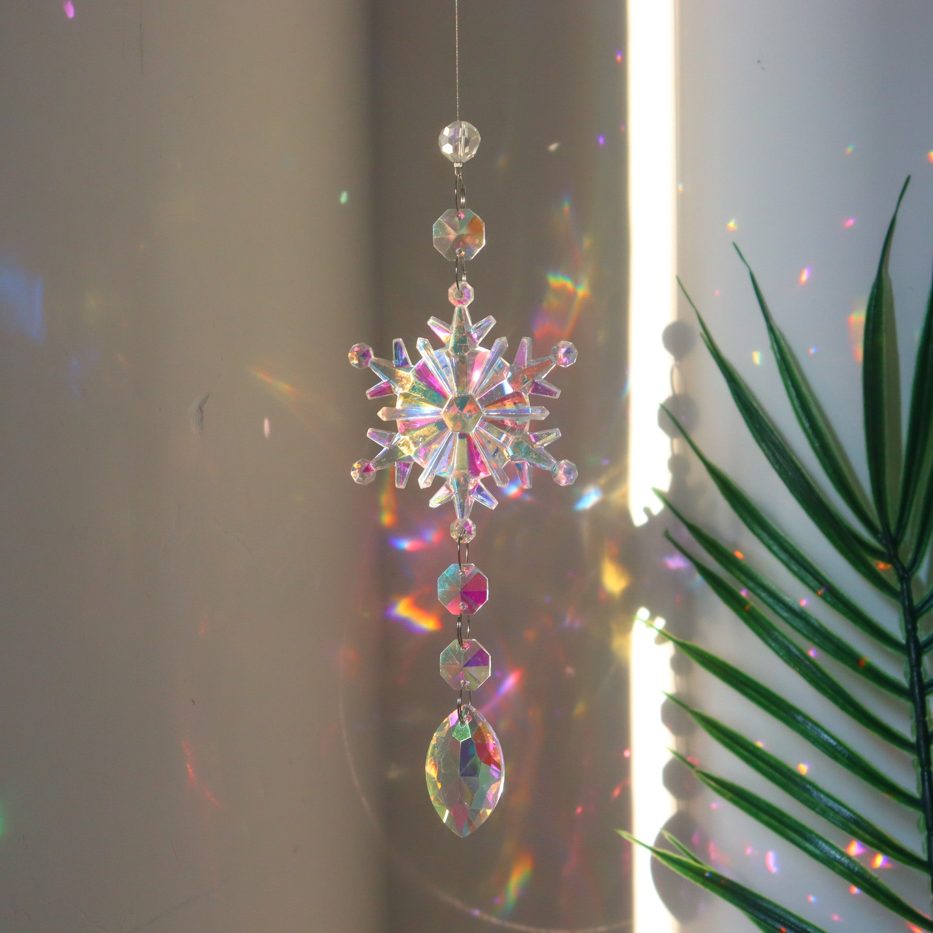 dekoheldin - Wanddekoration Snowflake Sonnenfänger