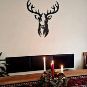 dekoheldin - Wanddeko Metallbild Hirsch