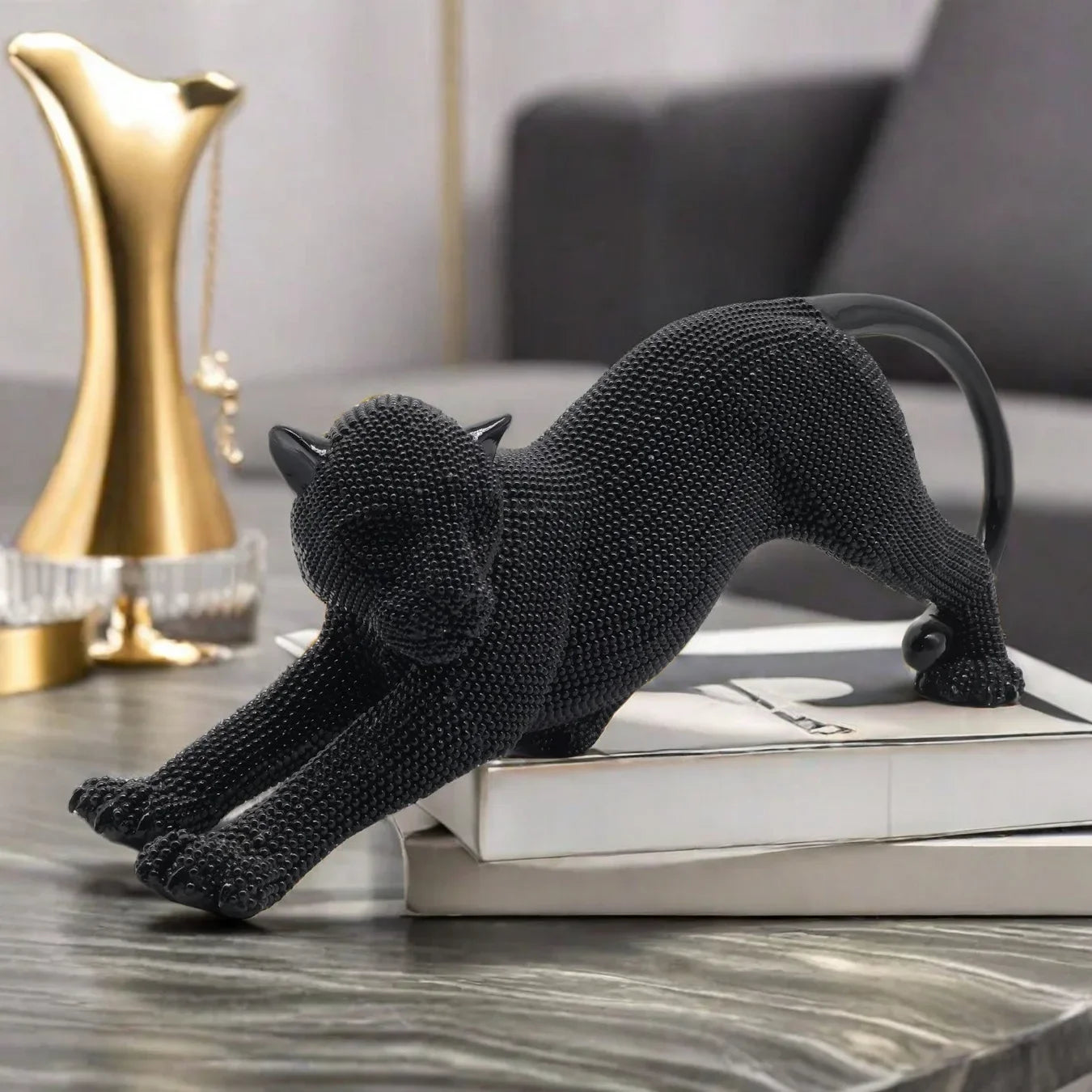 dekoheldin - Skulptur Leopard Shine