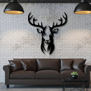 dekoheldin - Wanddeko Metallbild Hirsch