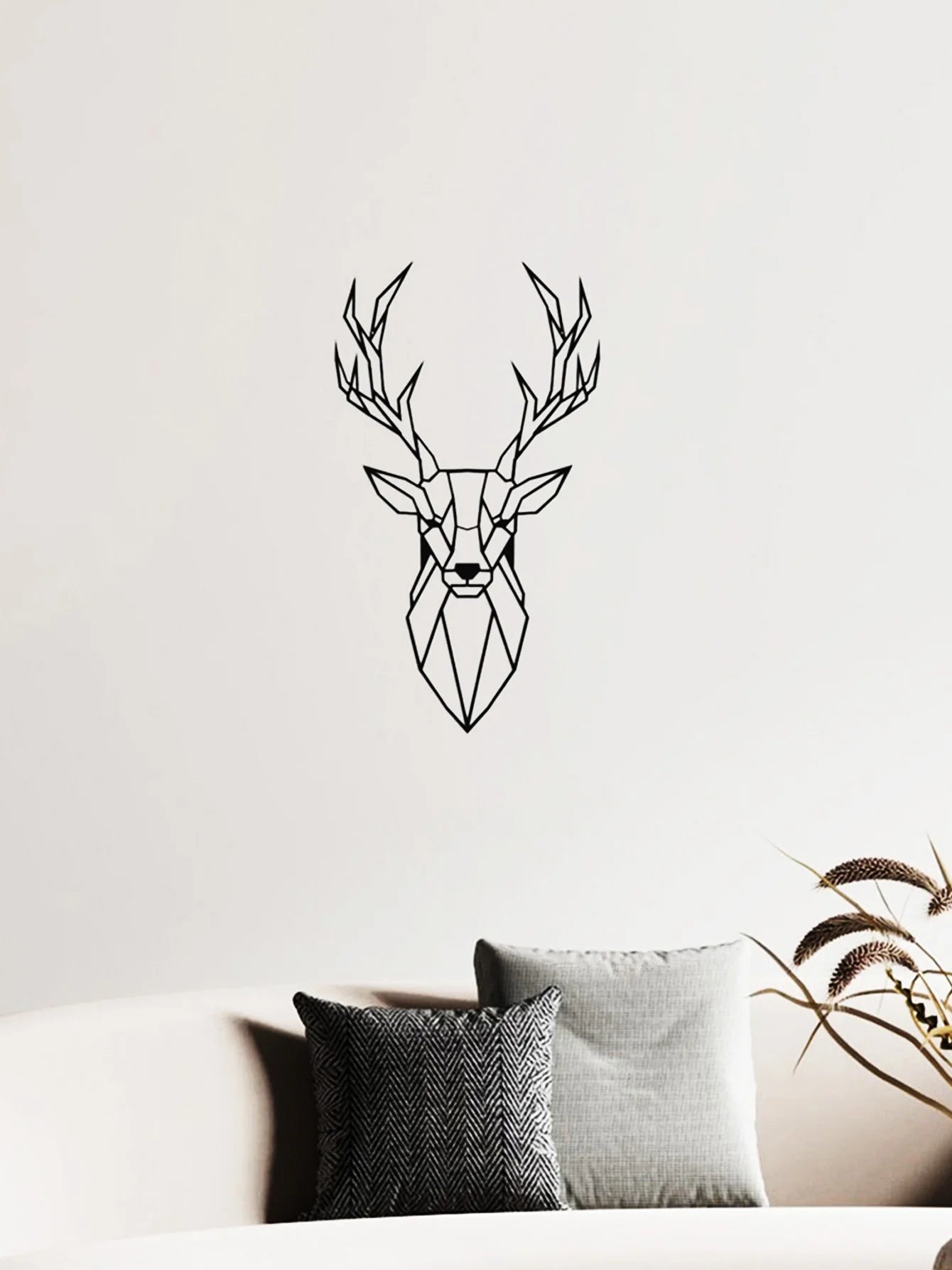 dekoheldin - Wanddeko Metallbild Majestic Stag