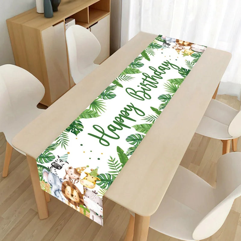 dekoheldin - Tischdeko Tischläufer Happy Birthday Kinder