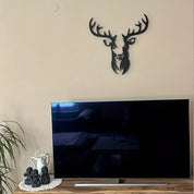 dekoheldin - Wanddeko Metallbild Hirsch