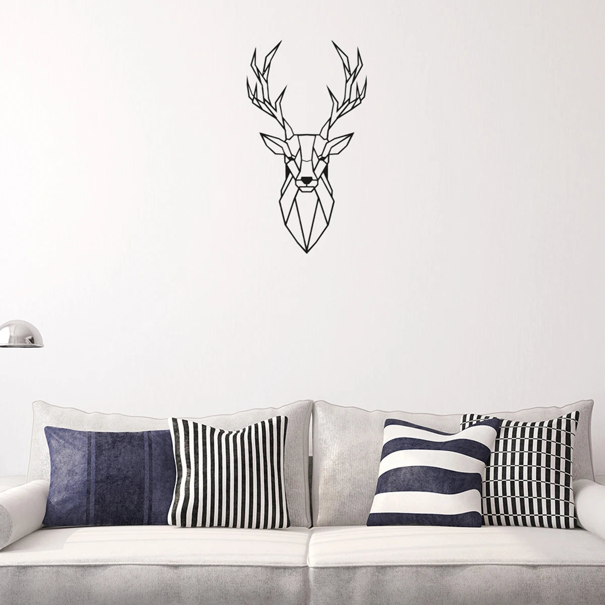 dekoheldin - Wanddeko Metallbild Majestic Stag