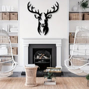 dekoheldin - Wanddeko Metallbild Hirsch
