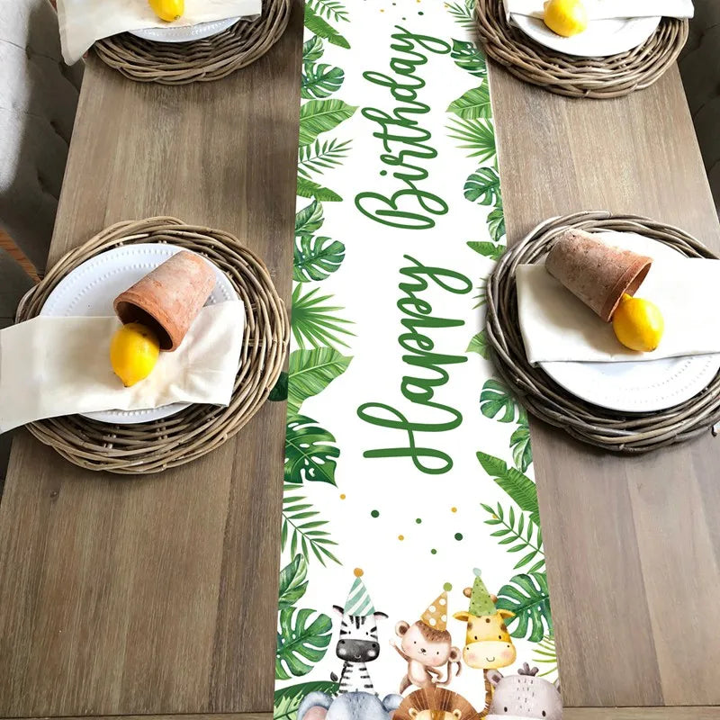 dekoheldin - Tischdeko Tischläufer Happy Birthday Kinder