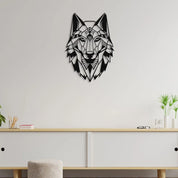 dekoheldin - Wanddeko Metallbild Wolf