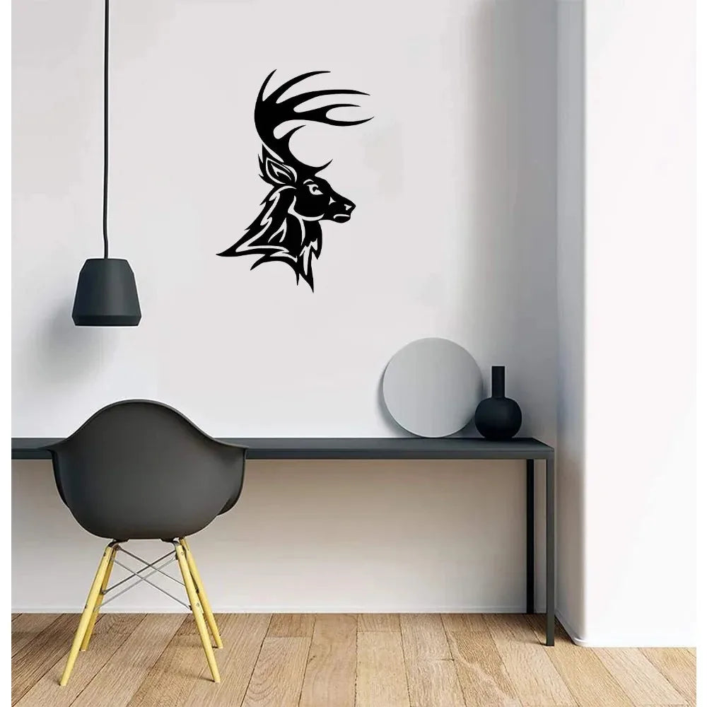 dekoheldin - Wanddeko Metallbild Hirsch