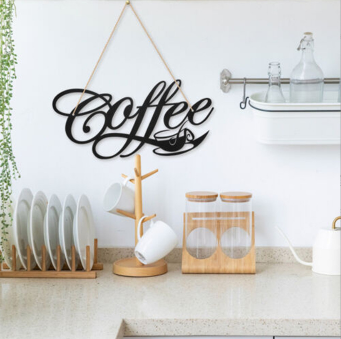 dekoheldin - Wanddekoration Schild Coffee
