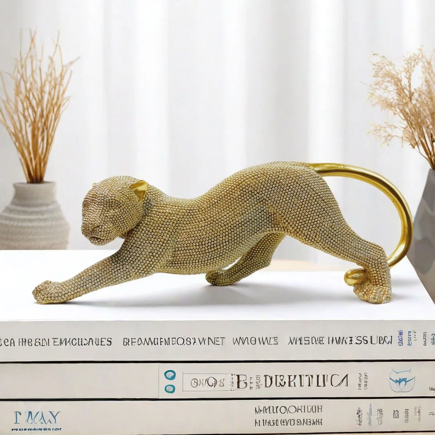 dekoheldin - Skulptur Leopard Shine