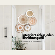 dekoheldin - Wanddeko Wandkörbe Landhausstil 5er Set
