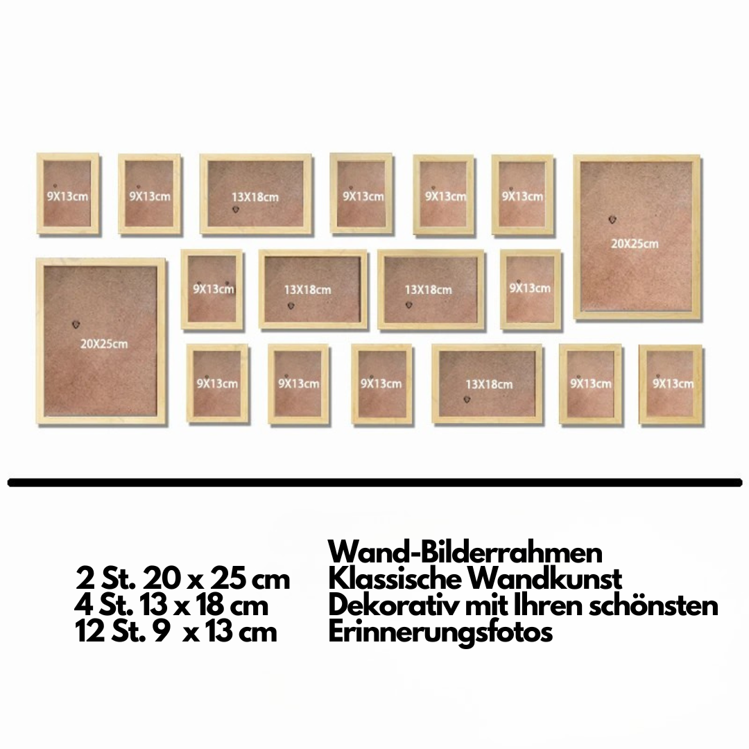 dekoheldin - Wanddeko Bilderrahmenset 18 St.